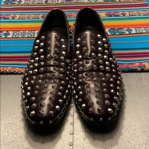 DSquared Dark Brown Studded shoes